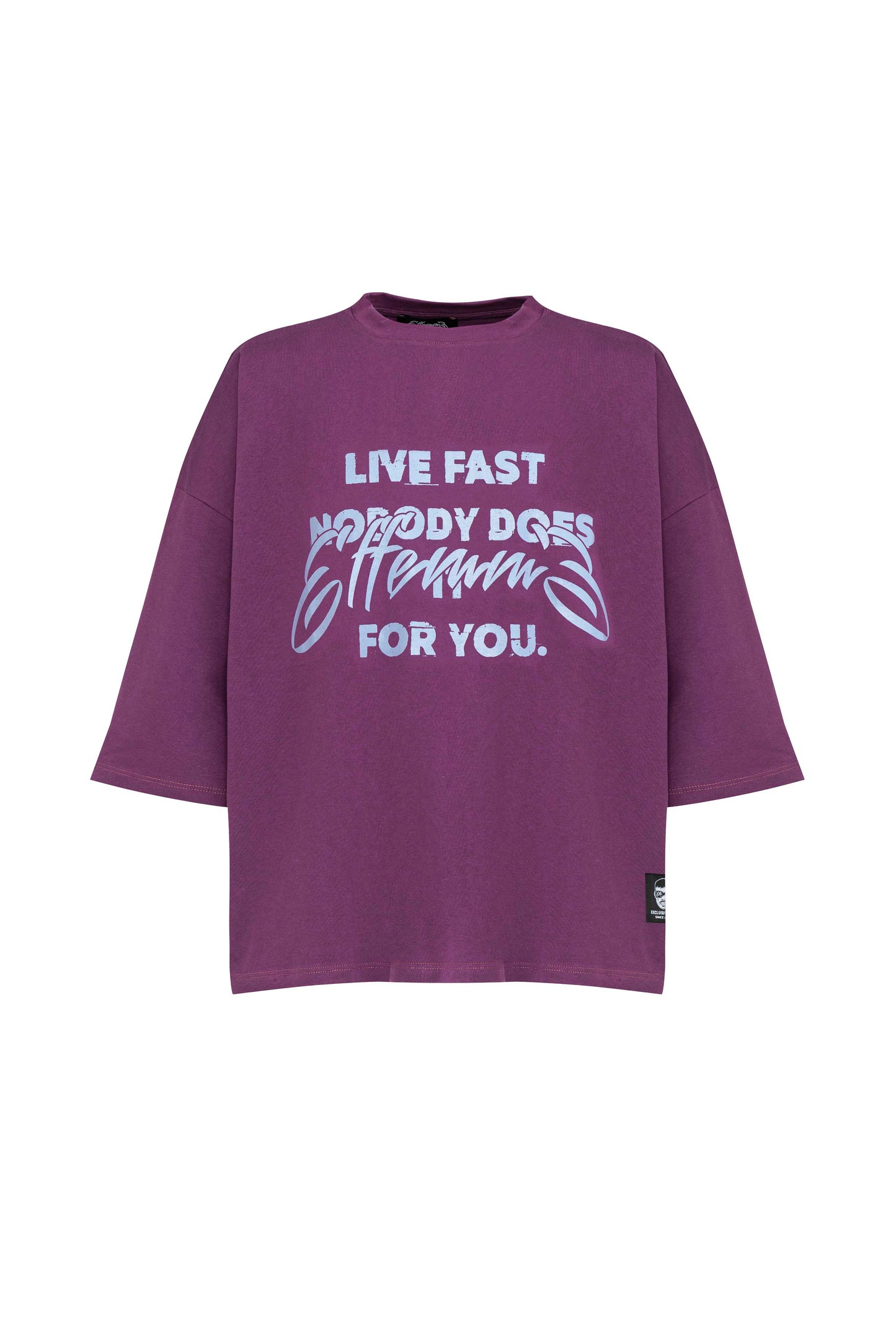 T-shirt Live Fast Purple