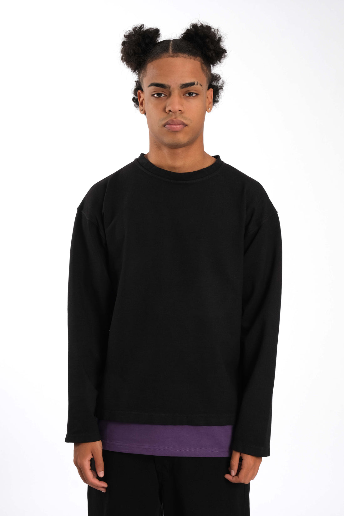 Long Sleeve Black Purple