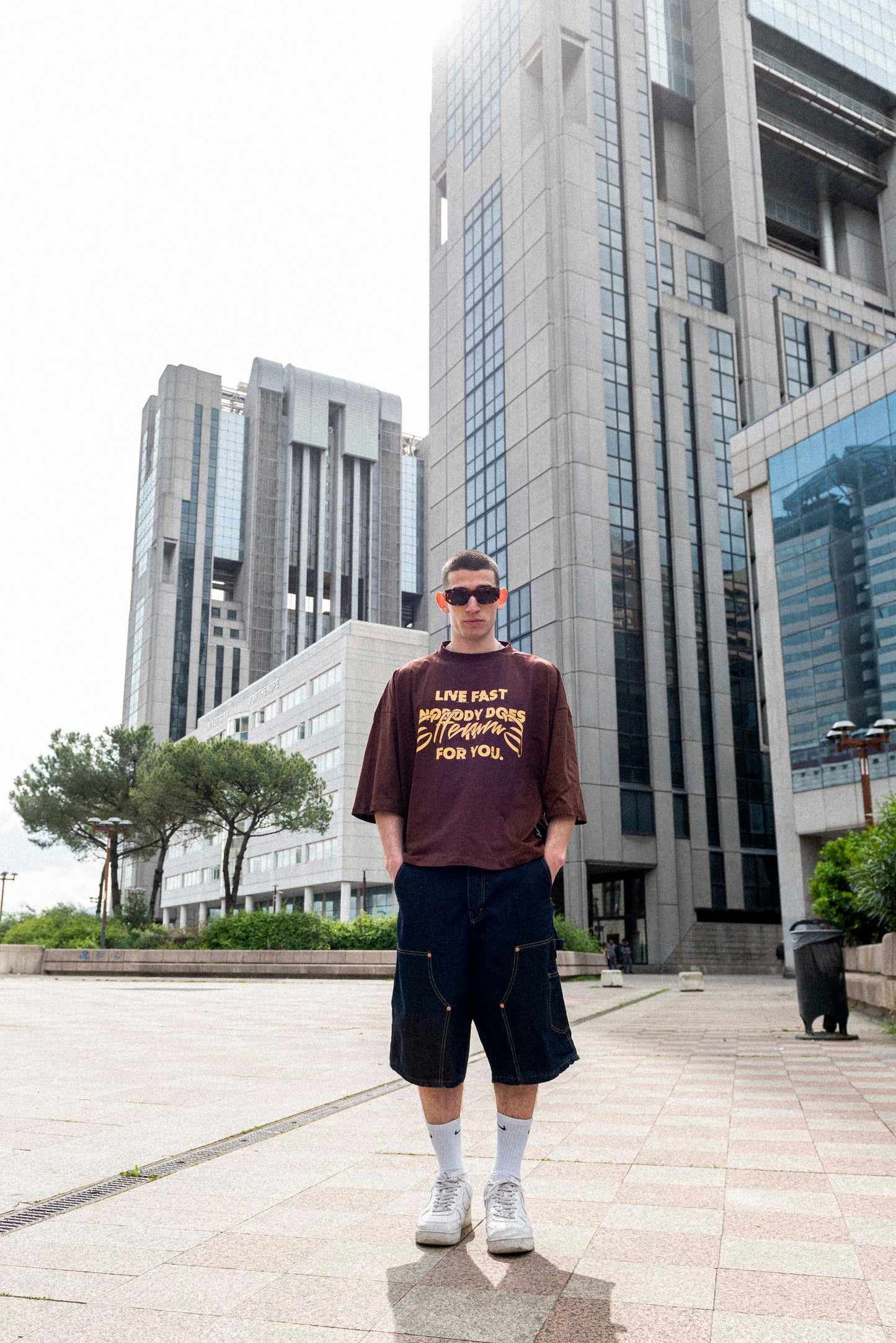 Live Fast Brown Tee