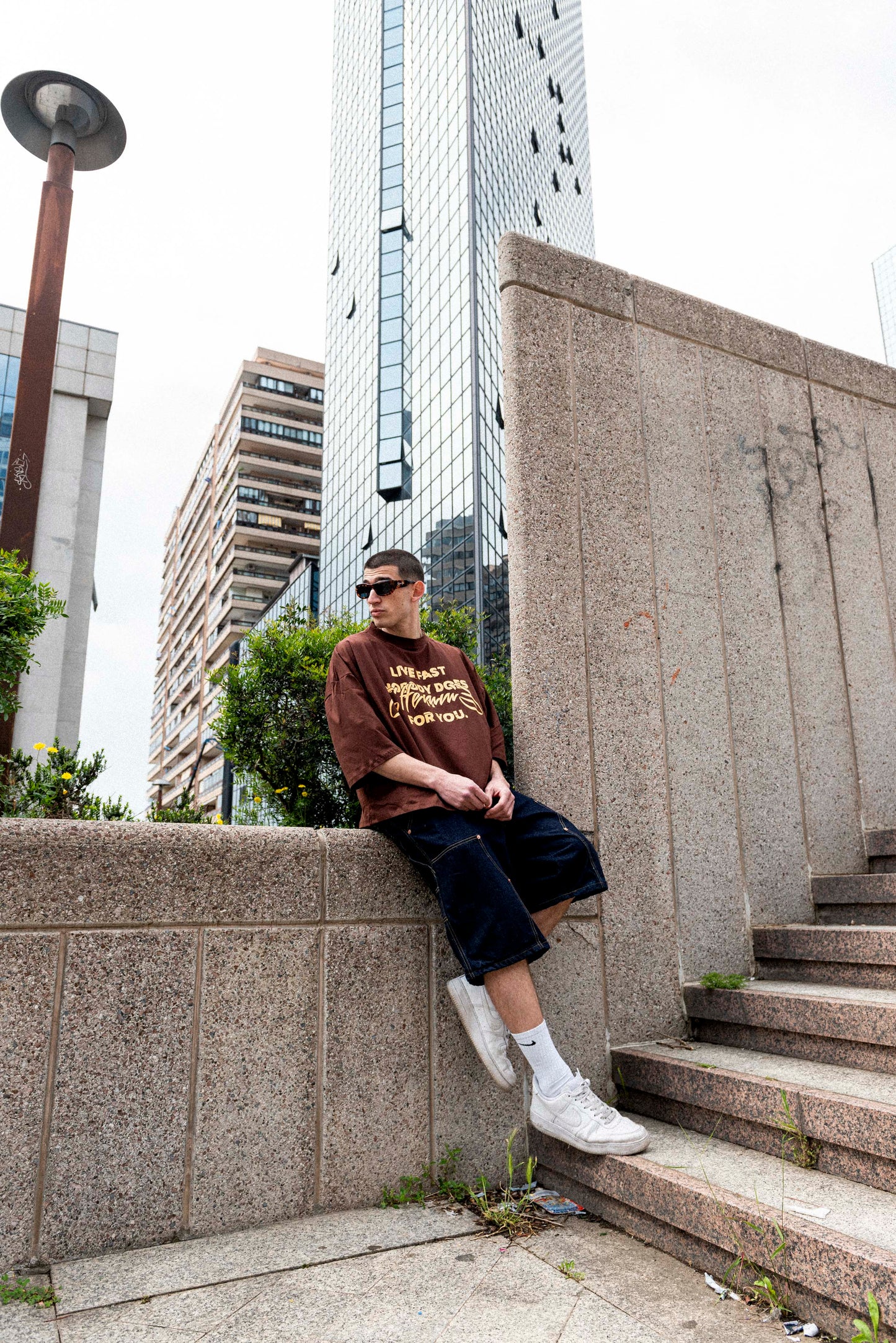 Live Fast Brown Tee