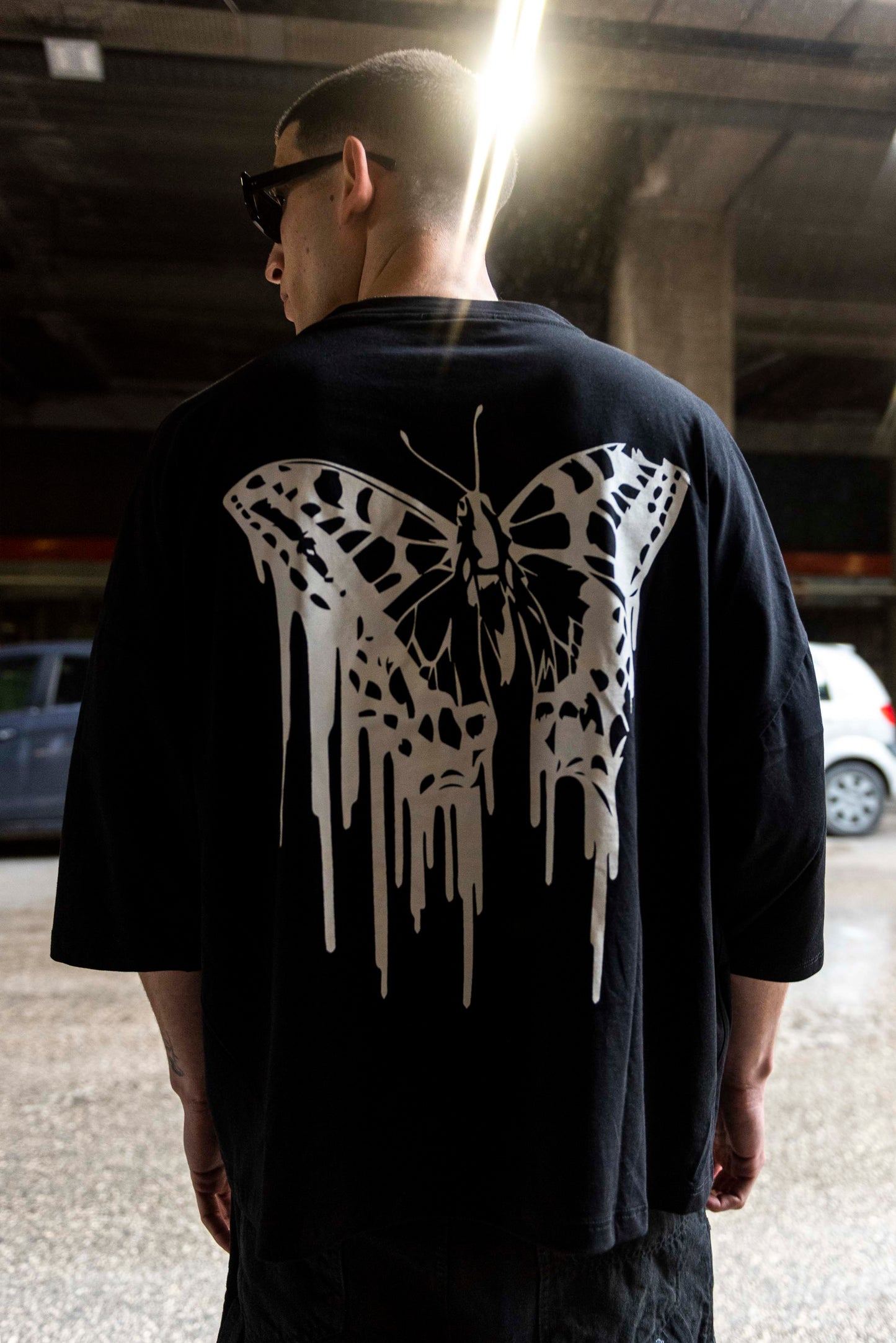T-shirt Live Fast Black