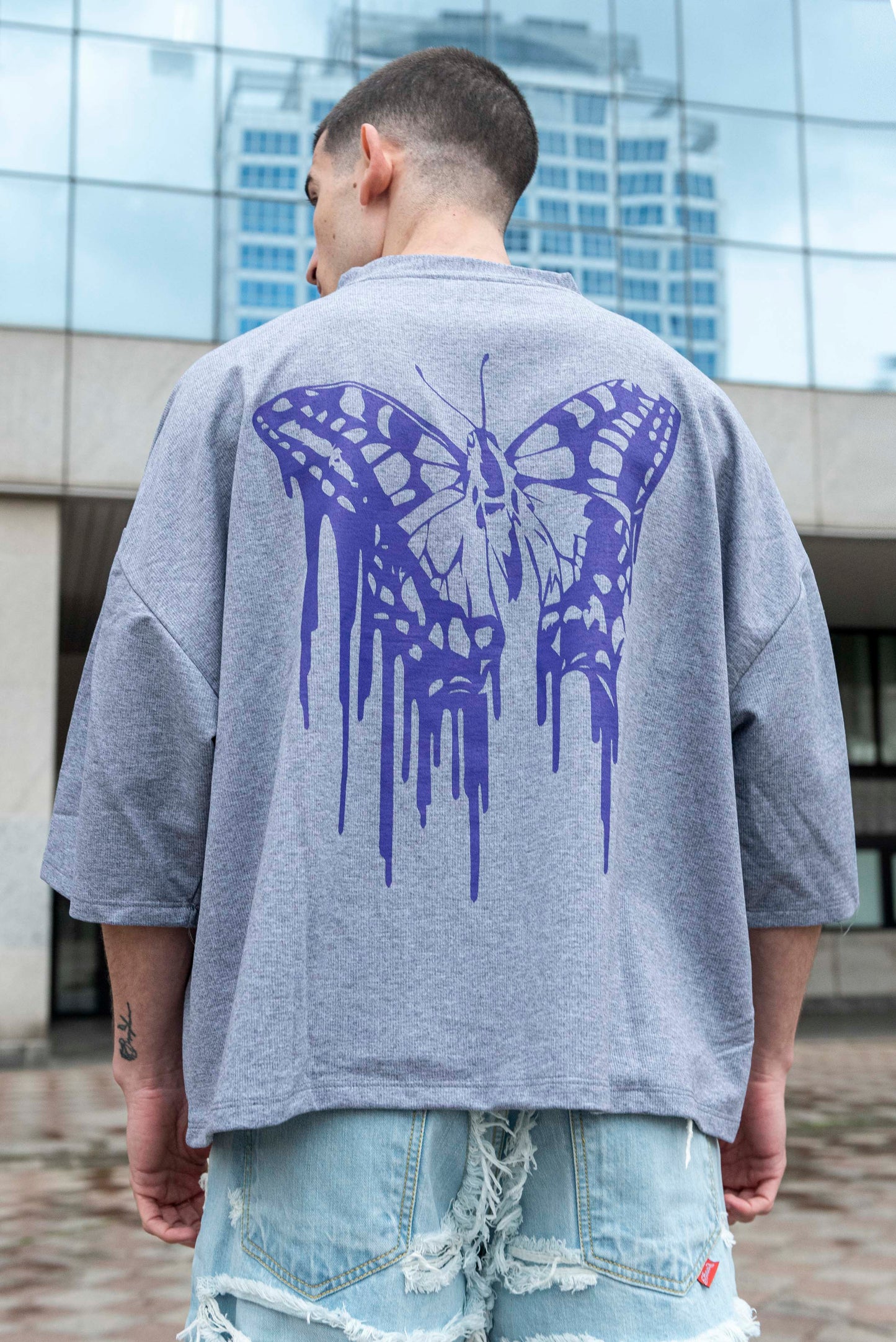 Camiseta gris Live Fast