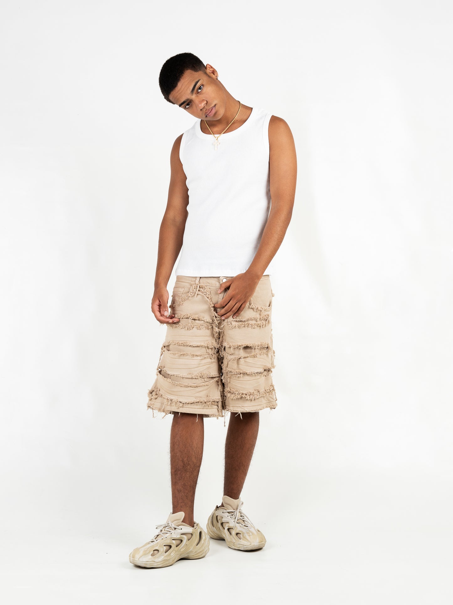 Bermuda Double Denim Cream