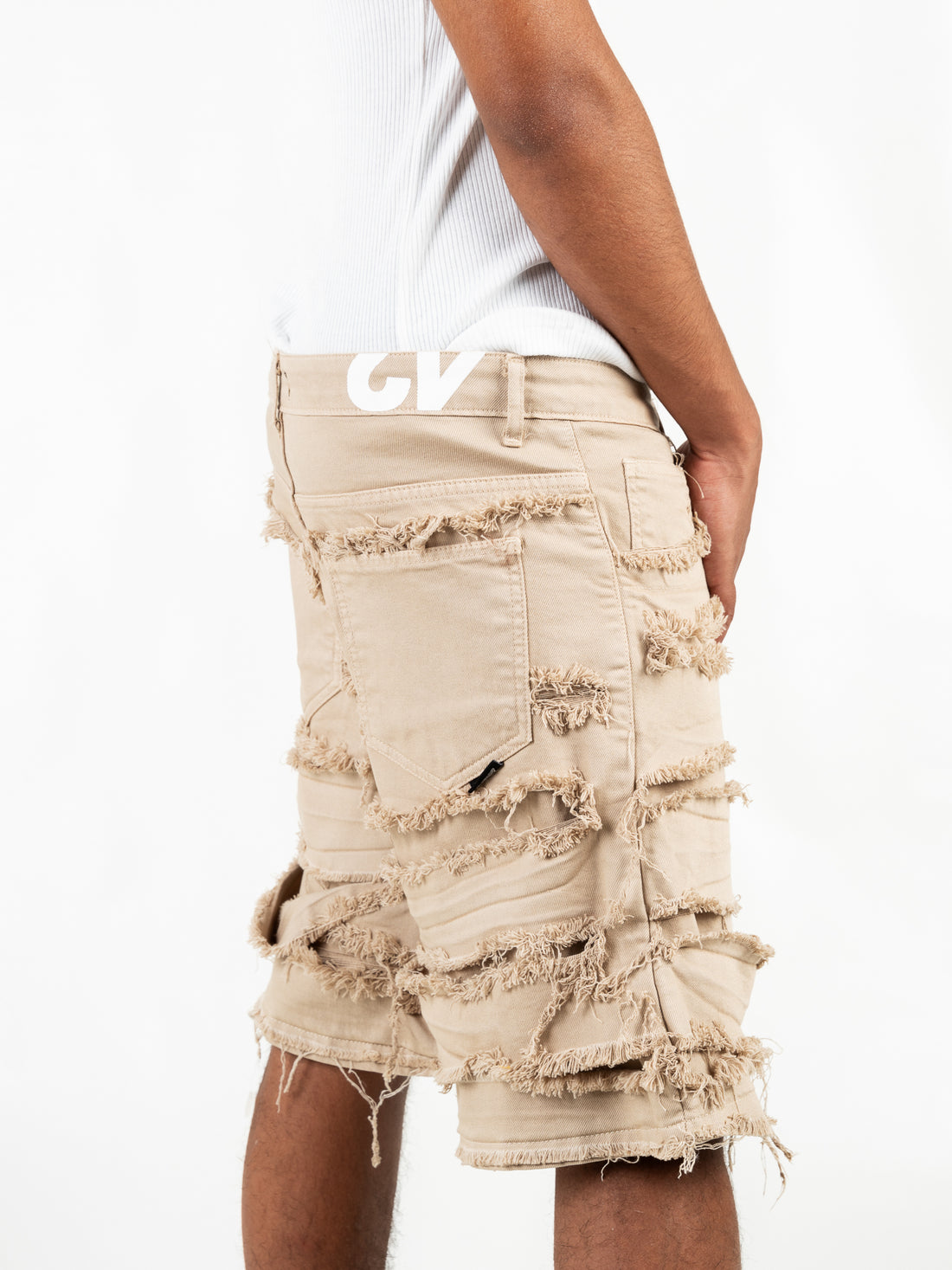 Bermuda Double Denim Cream Effemme Exclusive Lab