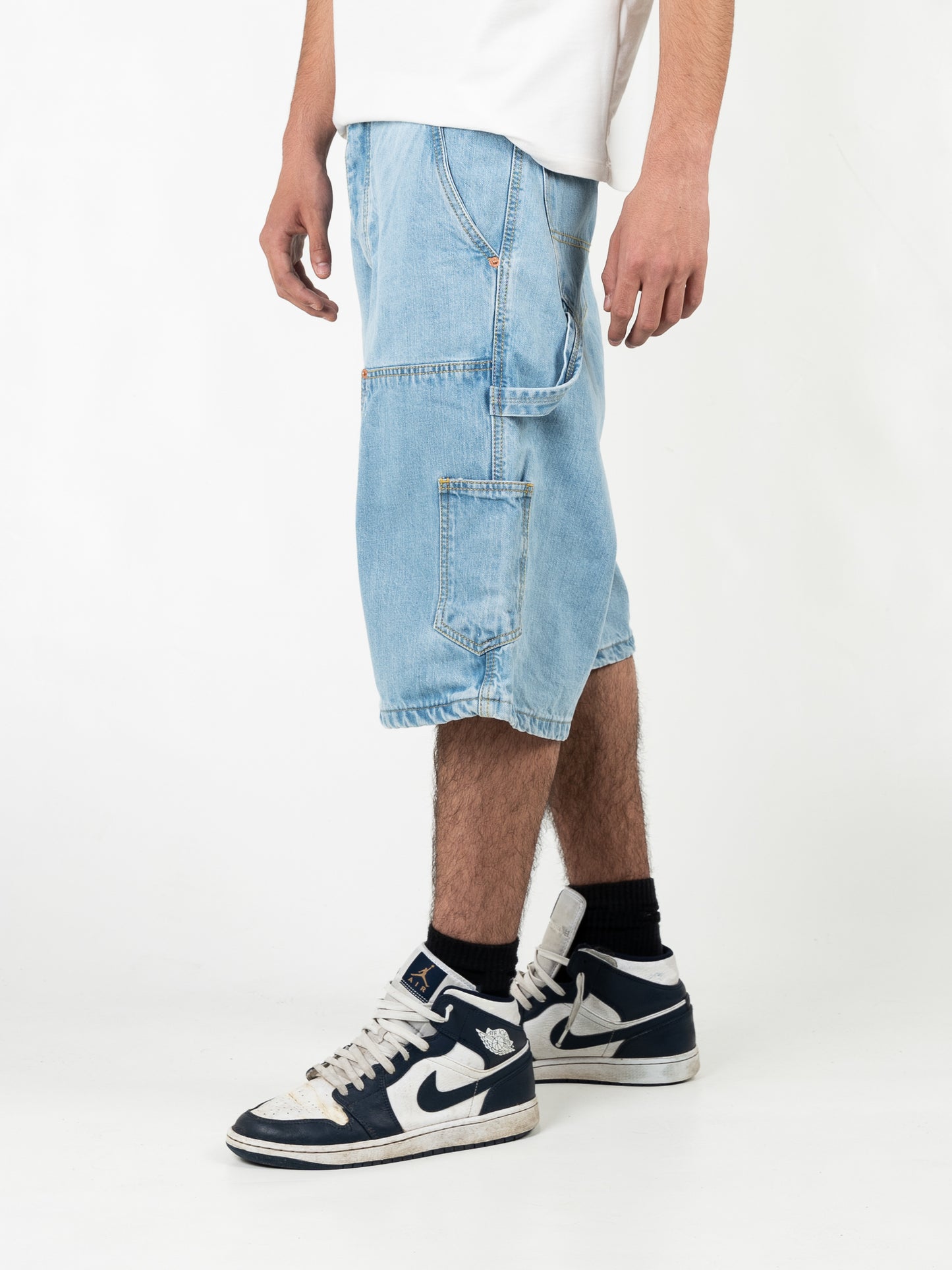 Bermuda carpenter light denim Effemme Exclusive Lab