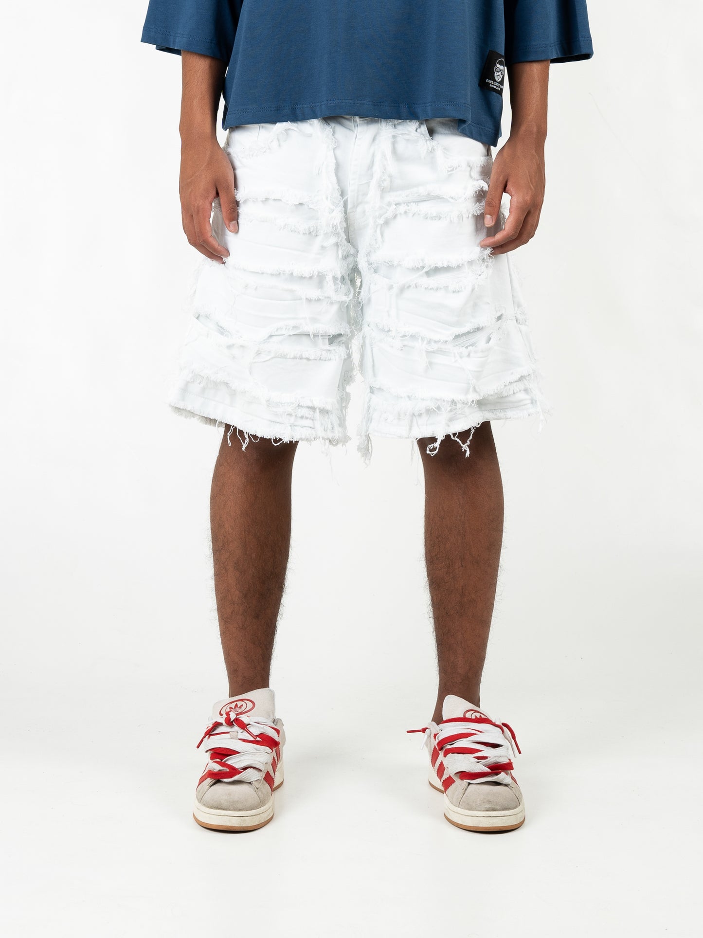 Bermuda Double Denim White