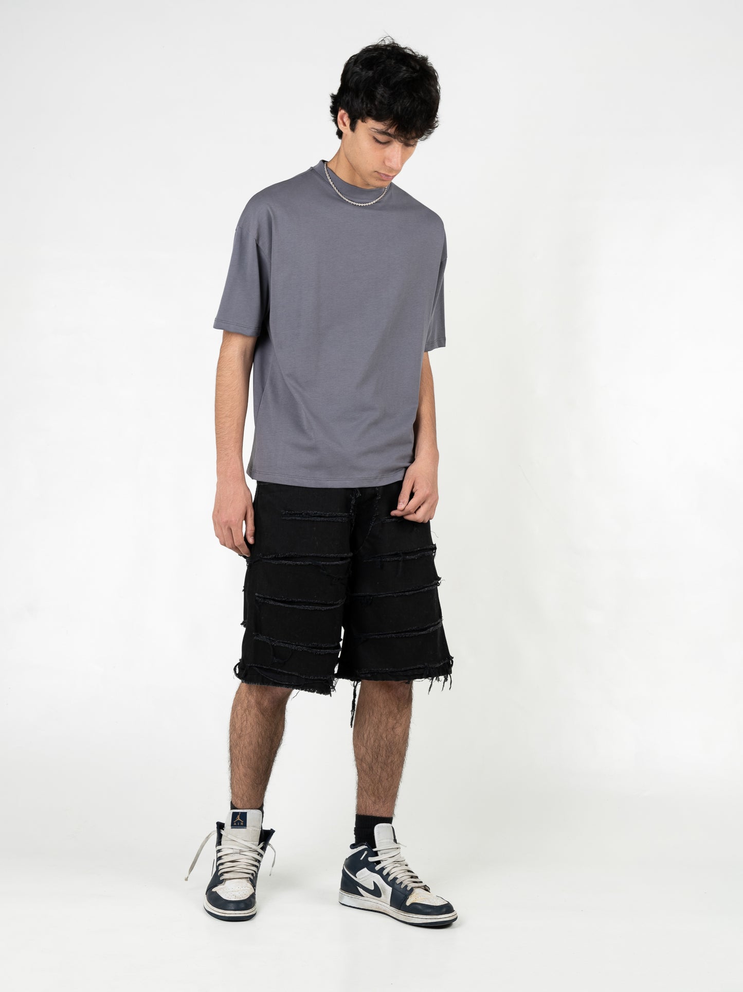 Bermuda Double Denim nero Effemme Exclusive Lab
