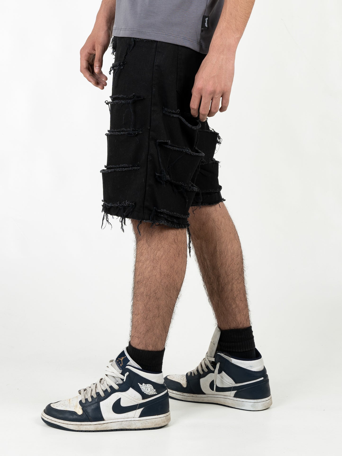 Bermuda Double Denim nero Effemme Exclusive Lab