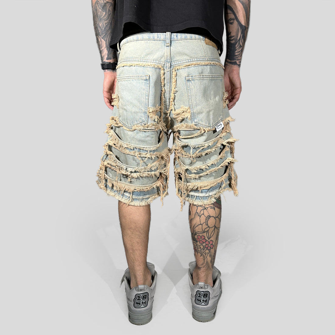 Short Double Denim 02 Vintage Wash