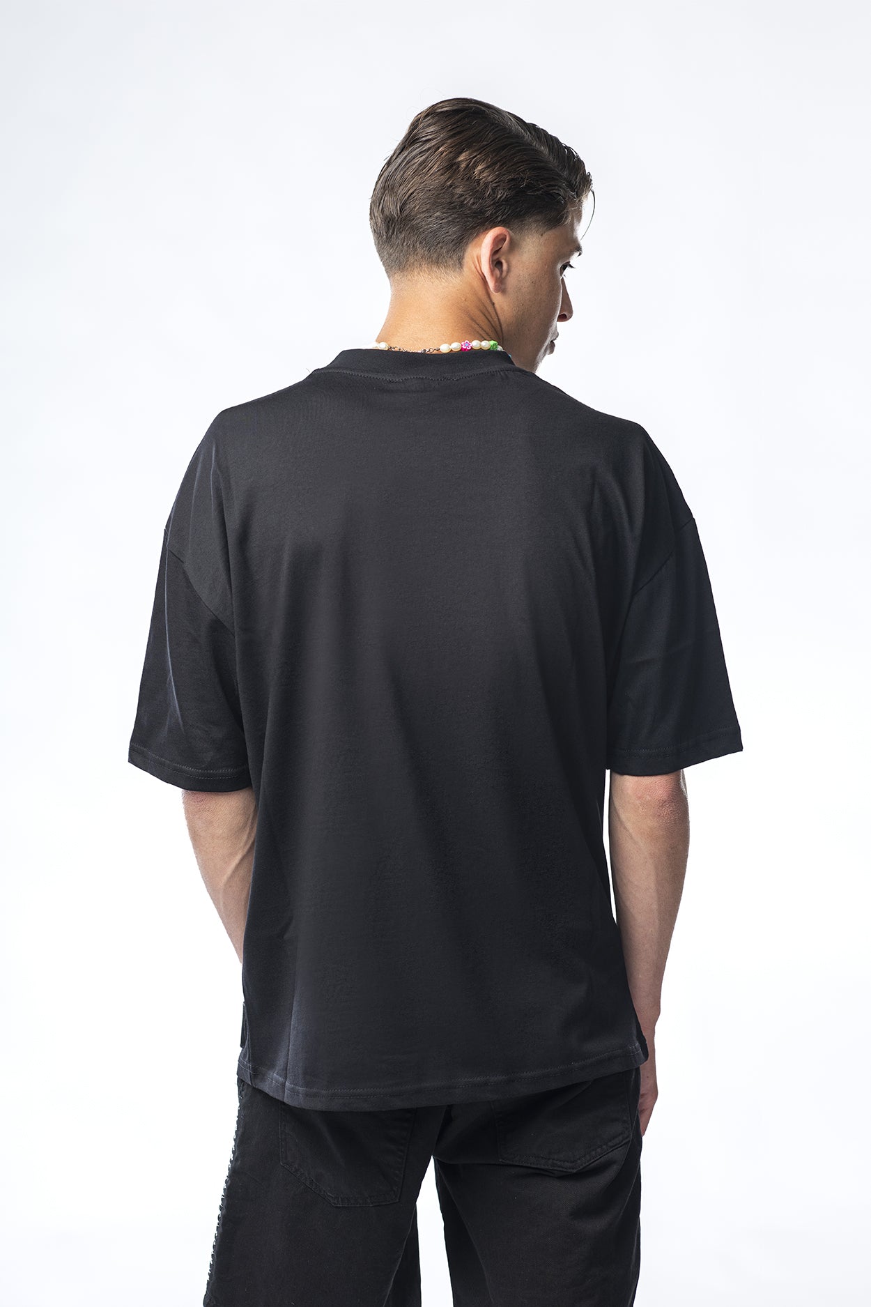 Black T-shirt with Los Naples print