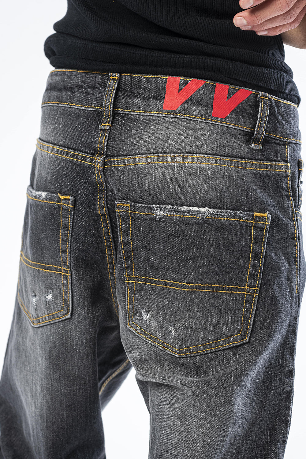 Effemme Exclusive Lab stonewash fit gray wash jeans