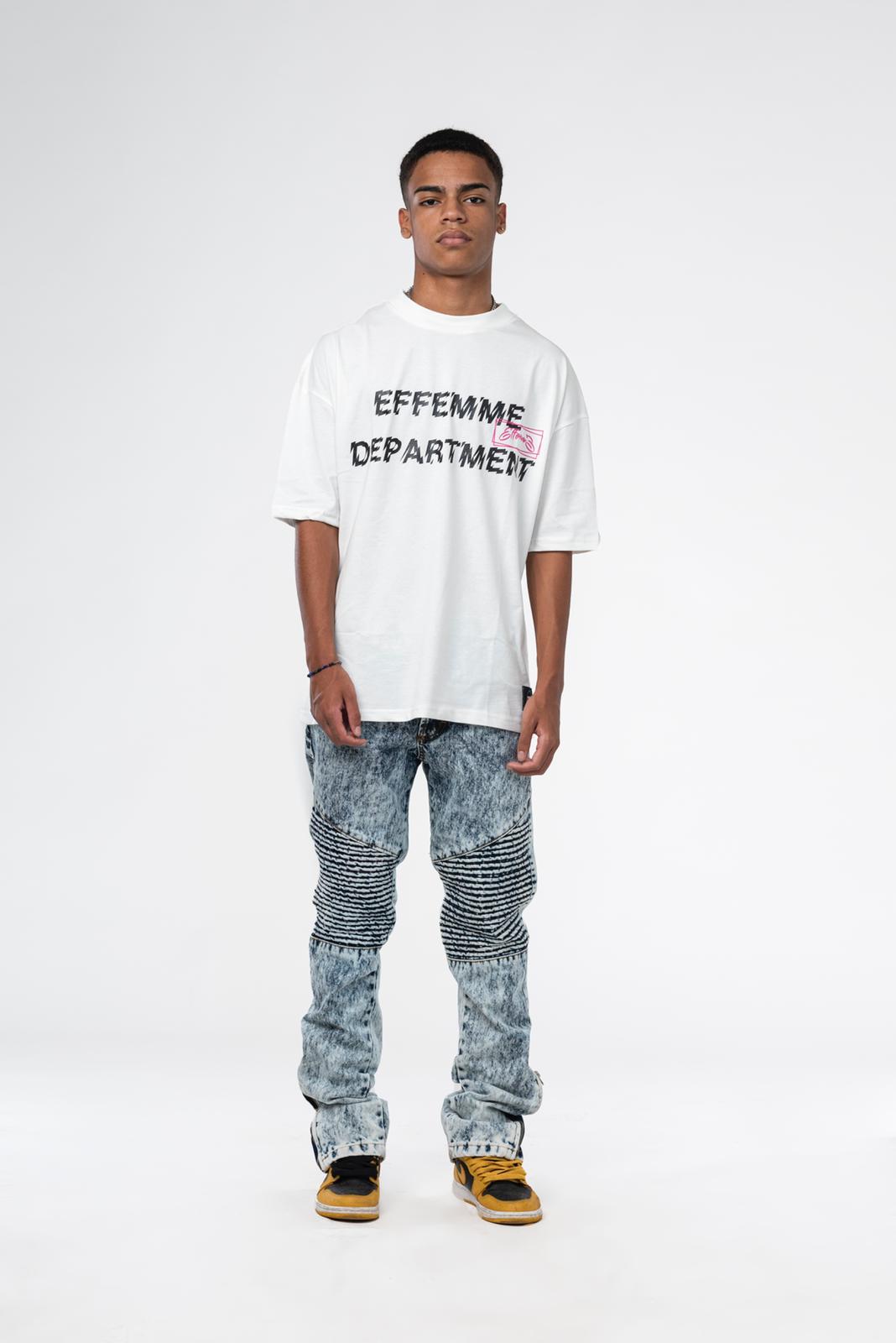 T-shirt with Effemme Department print