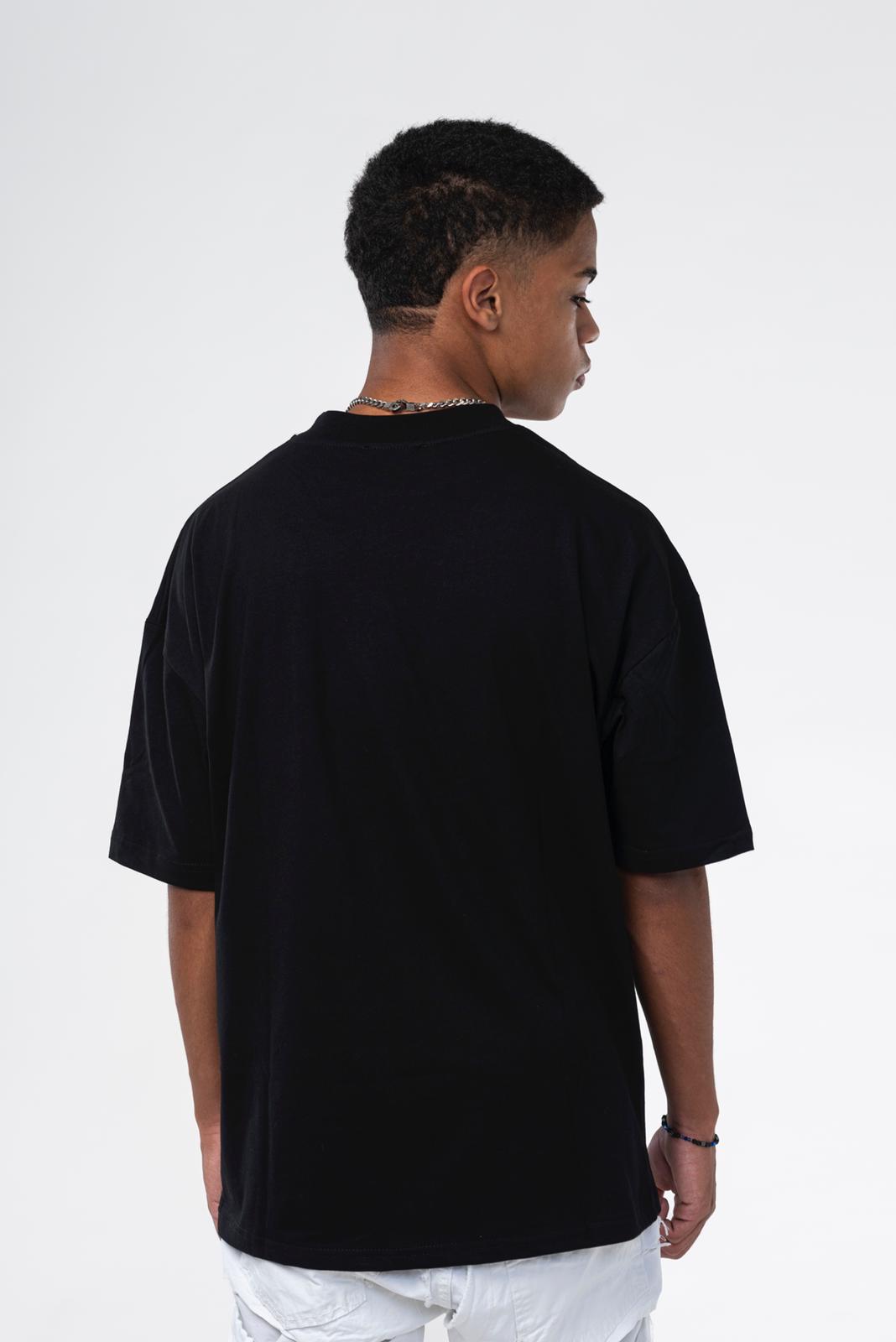 T-shirt nera con stampa Effemme Department