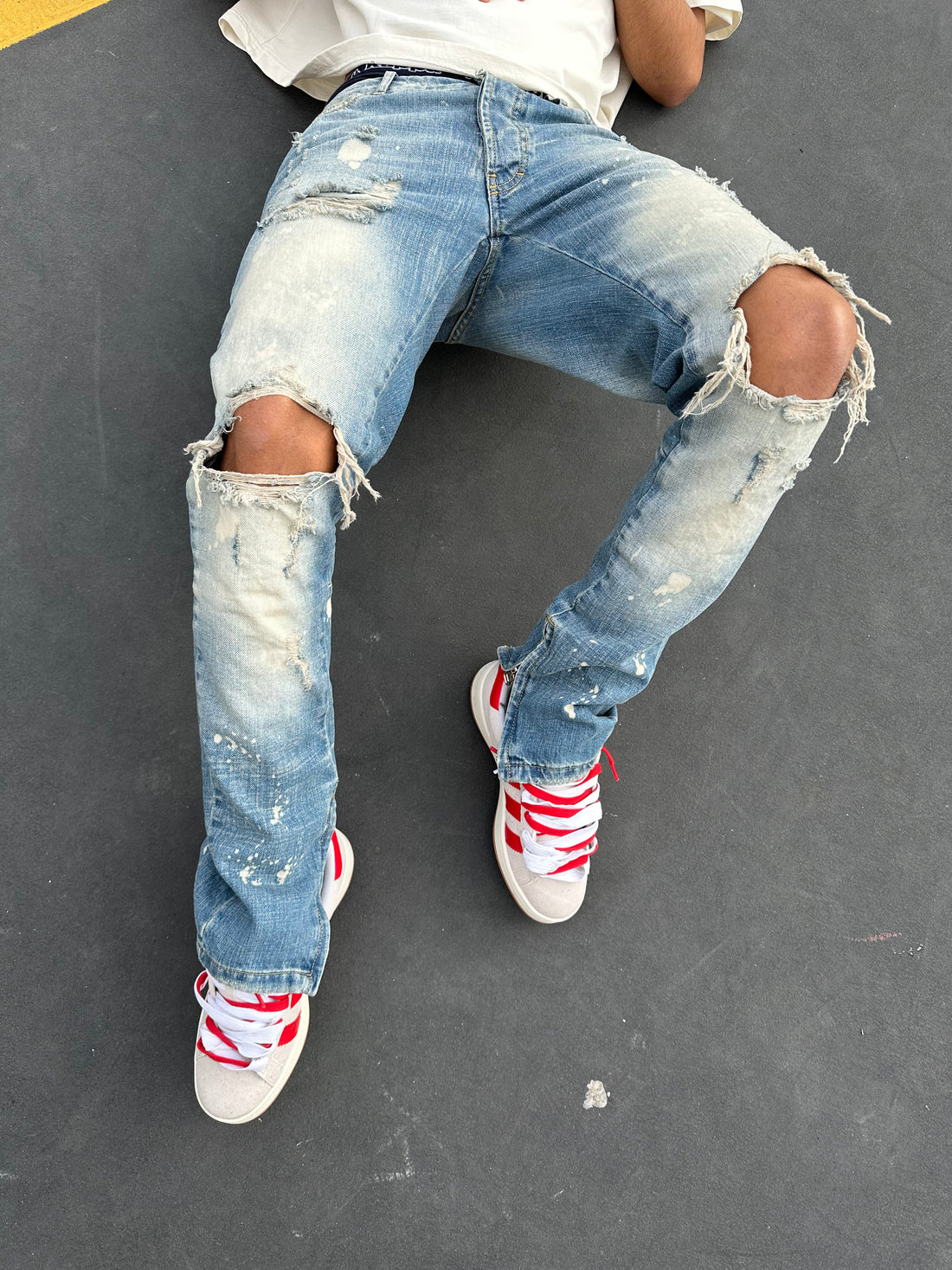 Destrucción de cremallera de mezclilla