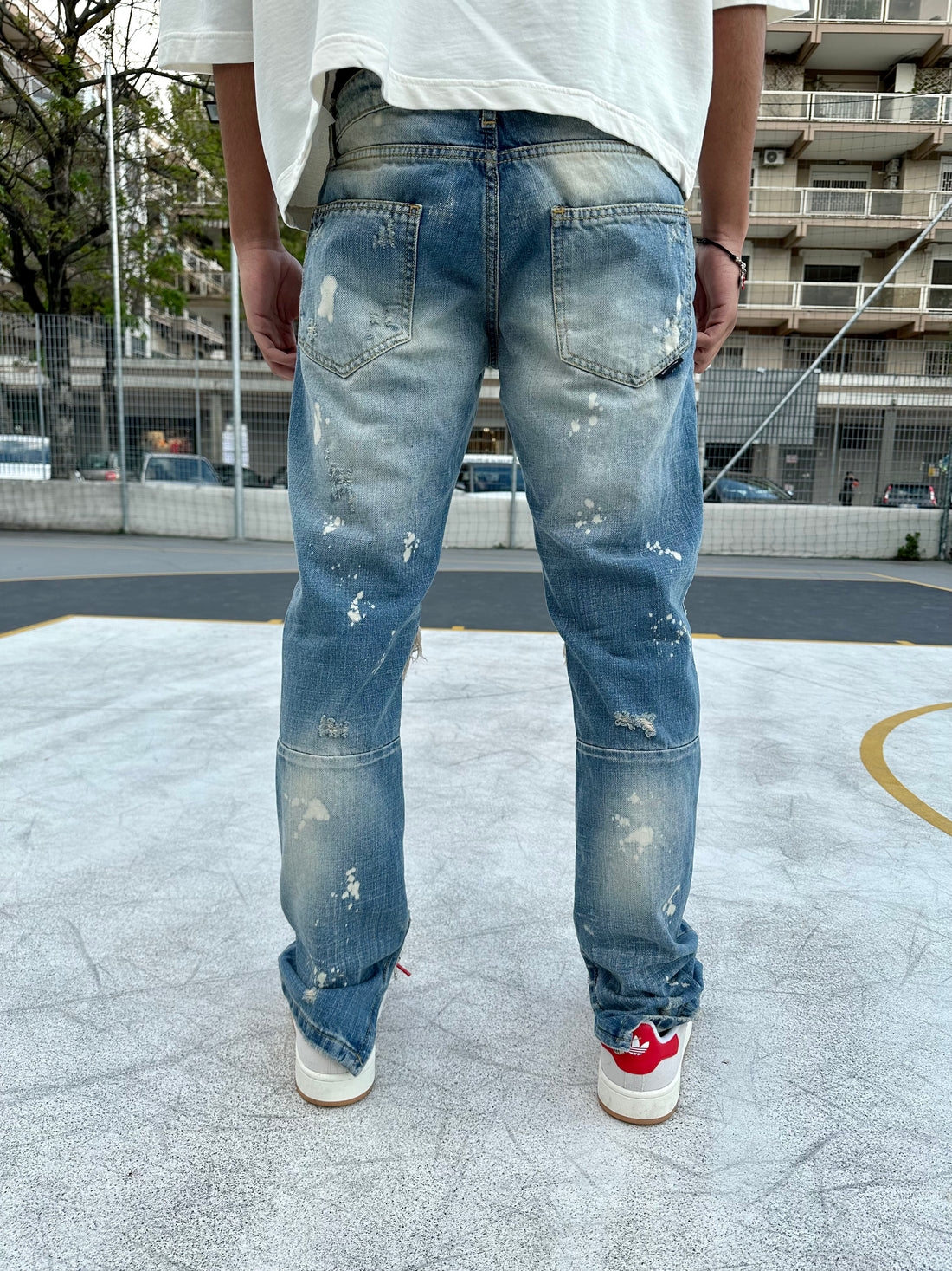 Destrucción de cremallera de mezclilla