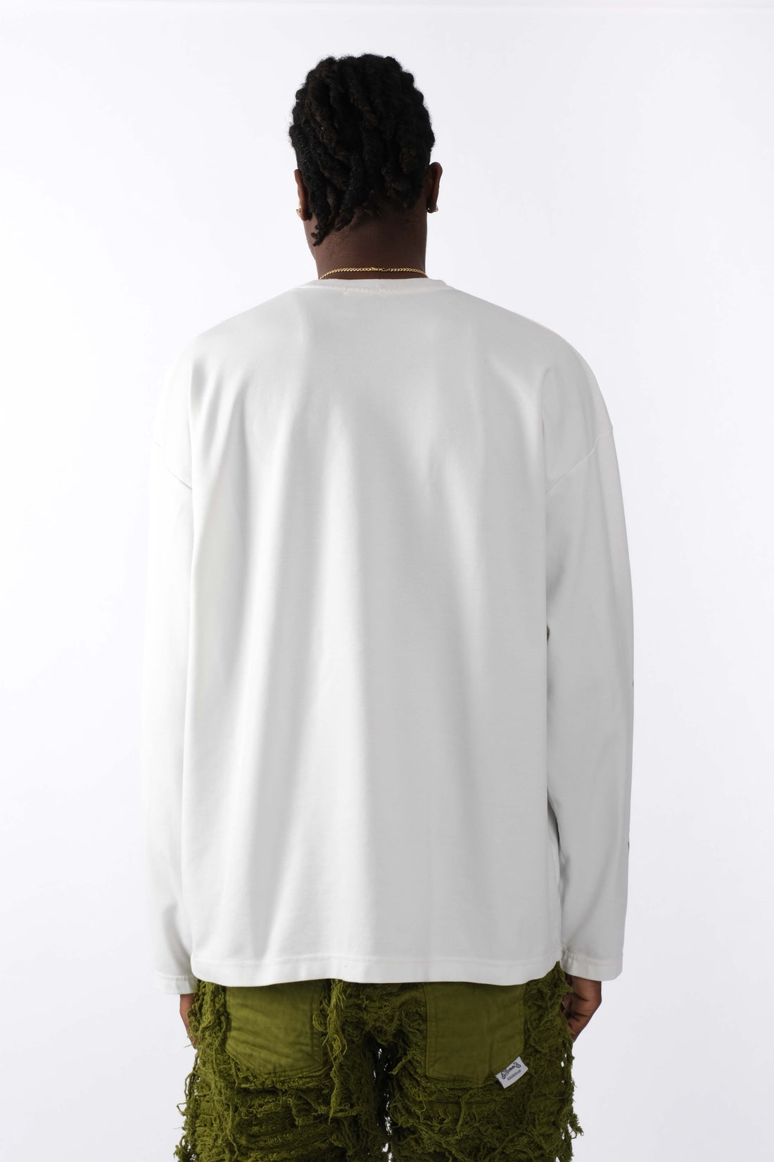 Long Sleeve Flame White