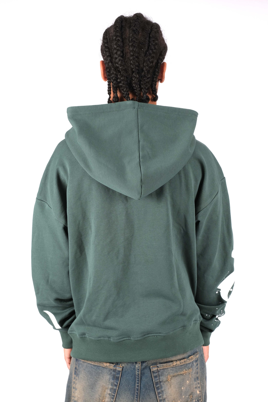 Hoodie Writer Olive Green