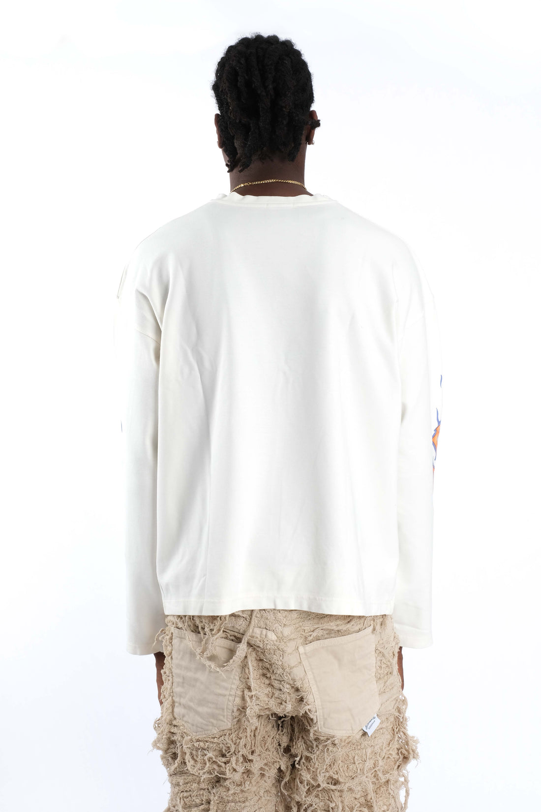 Long Sleeve Flame Off White