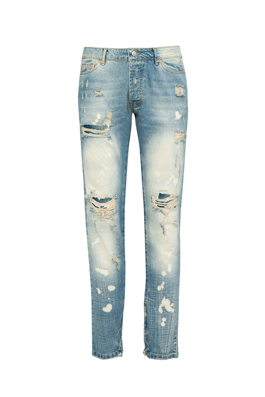 Denim Zip Distruct