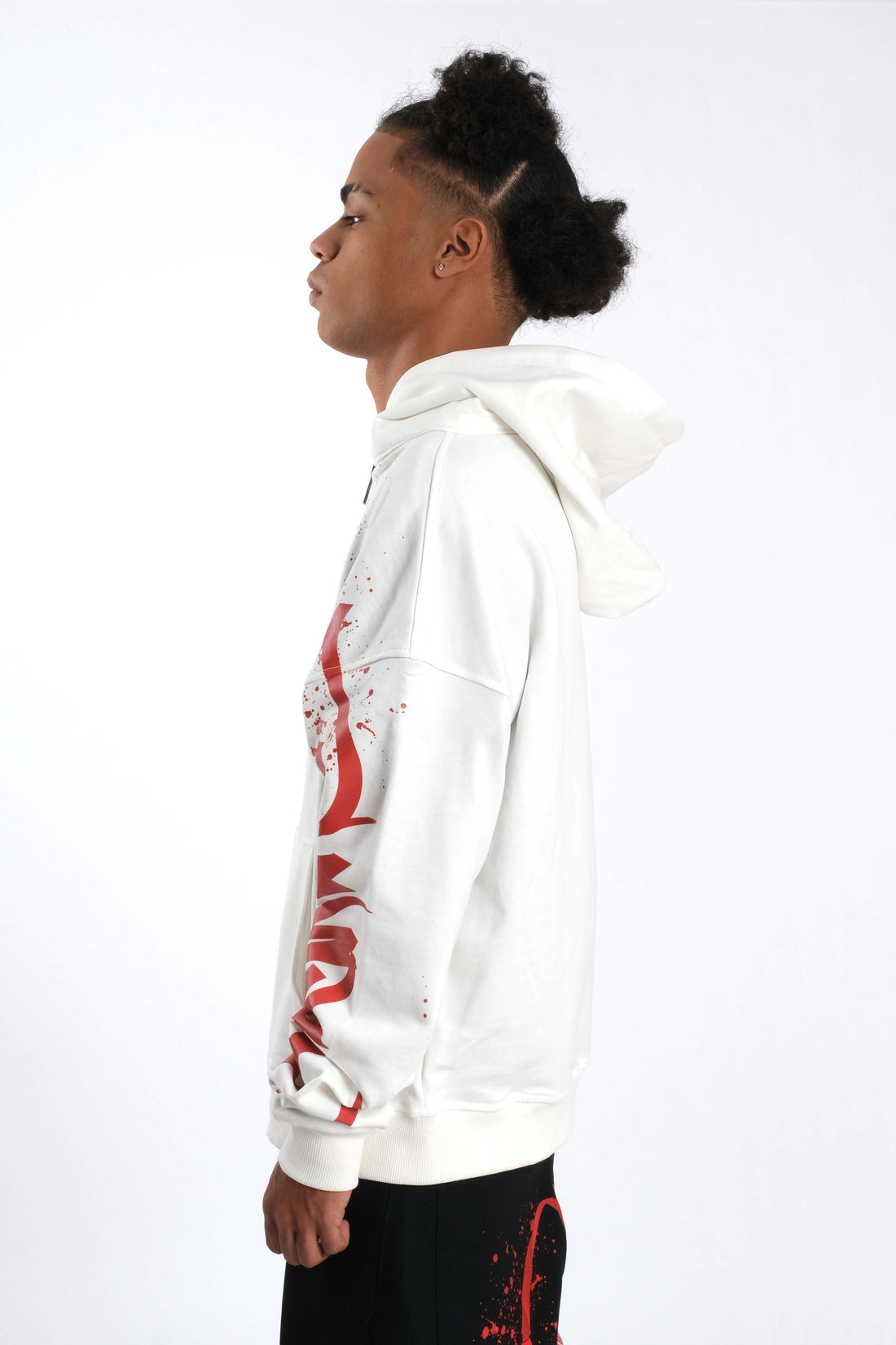 Hoodie Writer Cream