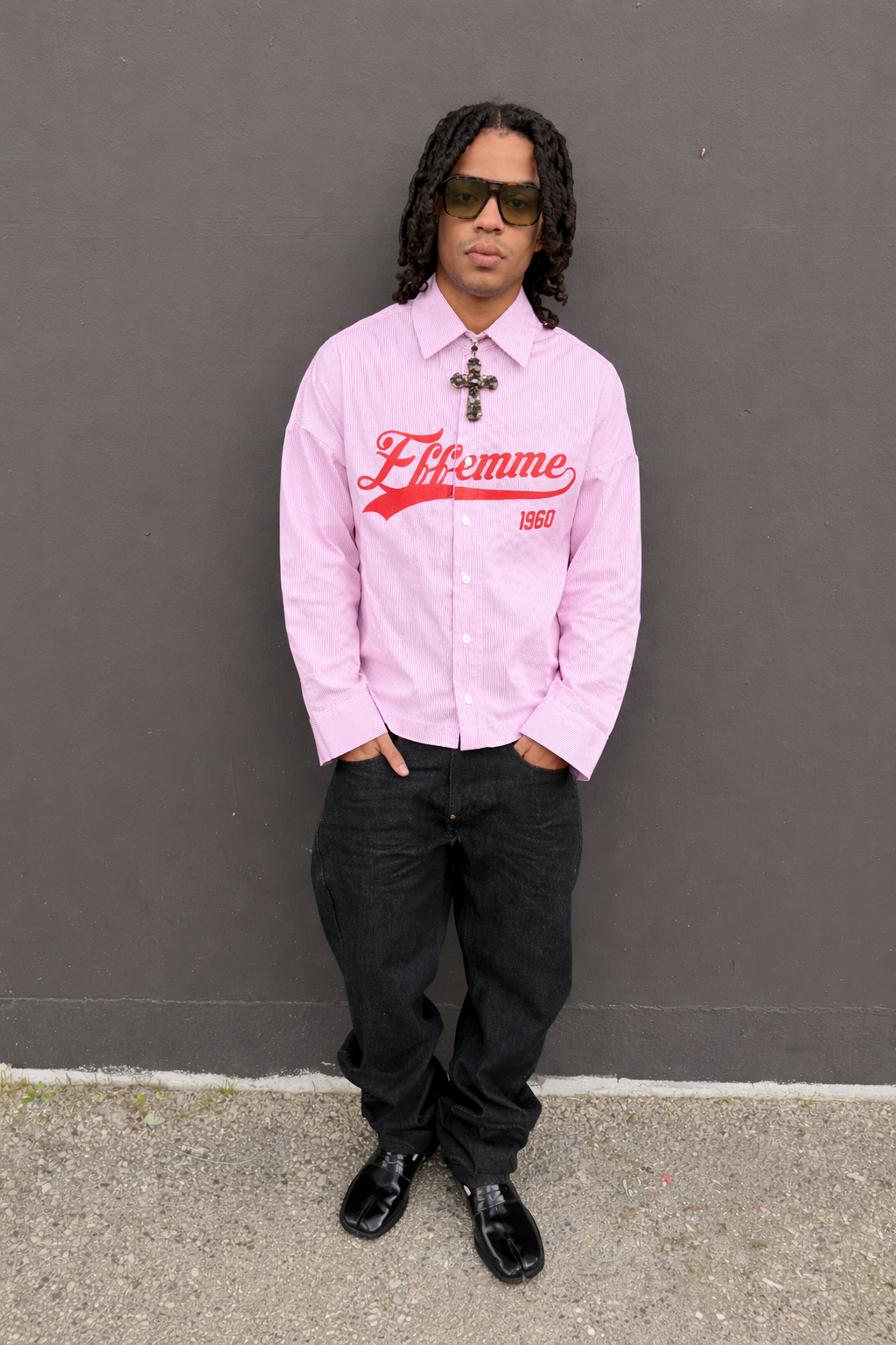 Shirt college 1960 Rose Pink