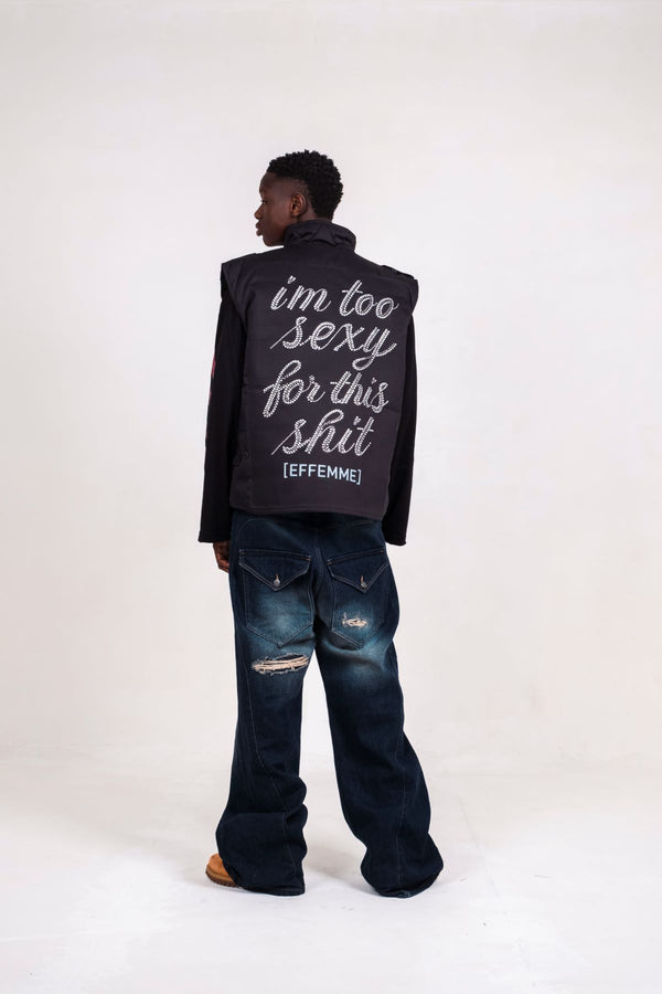 TOO SEXY VEST BLACK