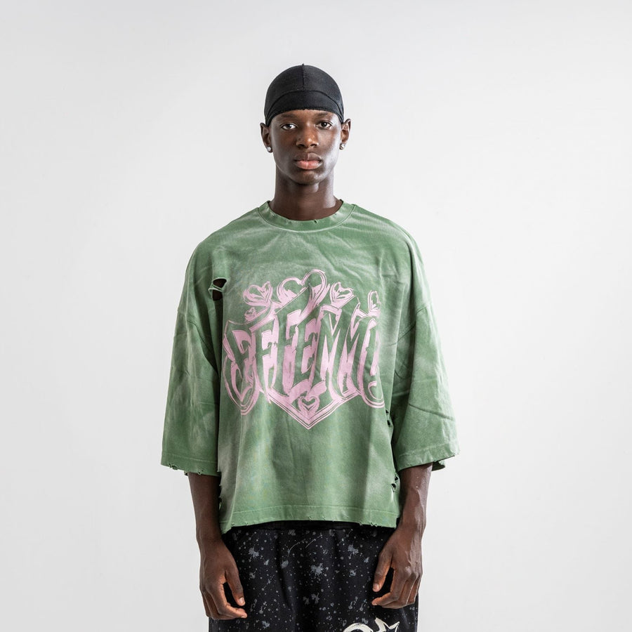 TEE REBEL HEART GREEN