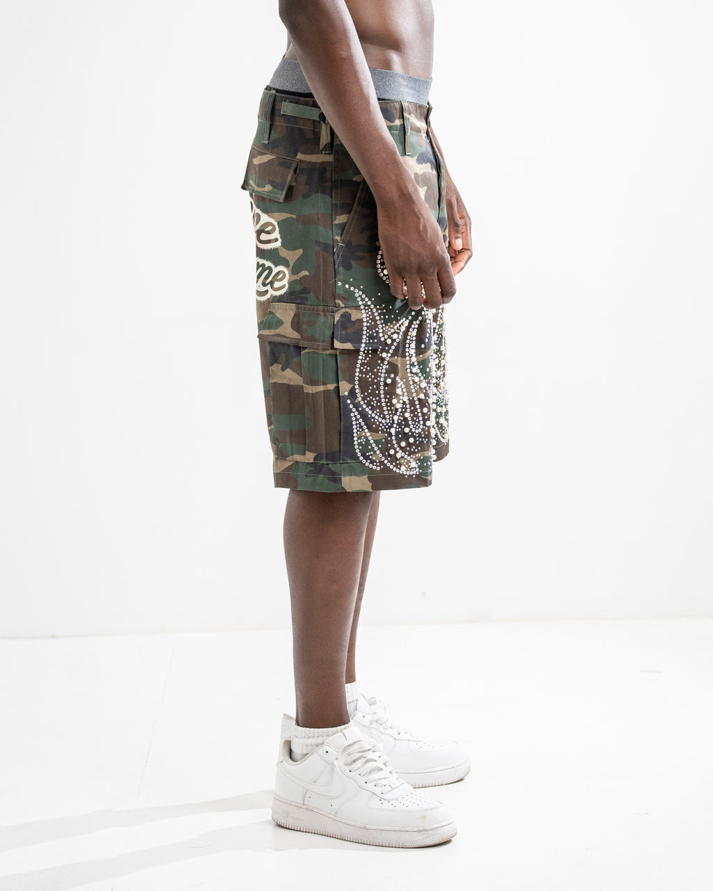 PEARLED CAMO SHORT