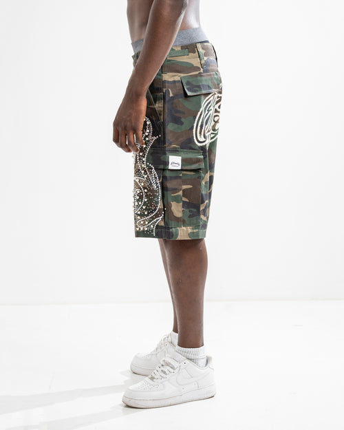 PEARLED CAMO SHORT