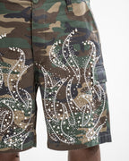 PEARLED CAMO SHORT