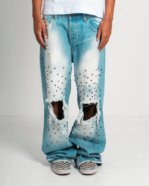 DENIM BAGGY CHAIN BROKEN