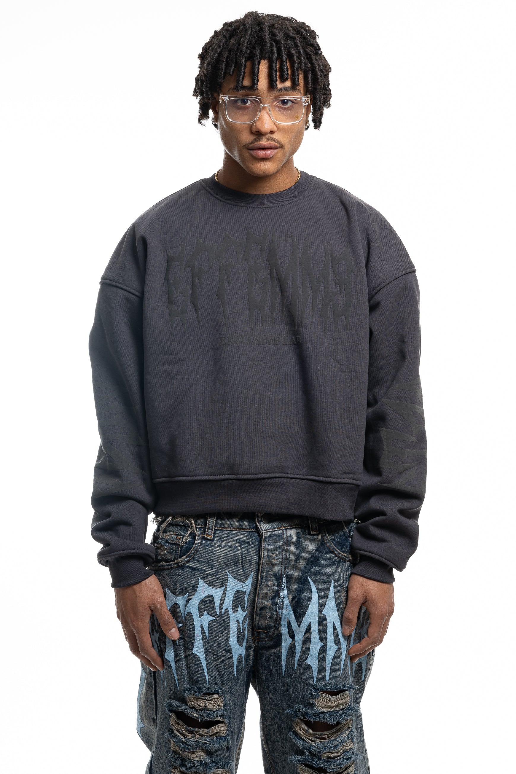 Crewneck Star Dark Grey