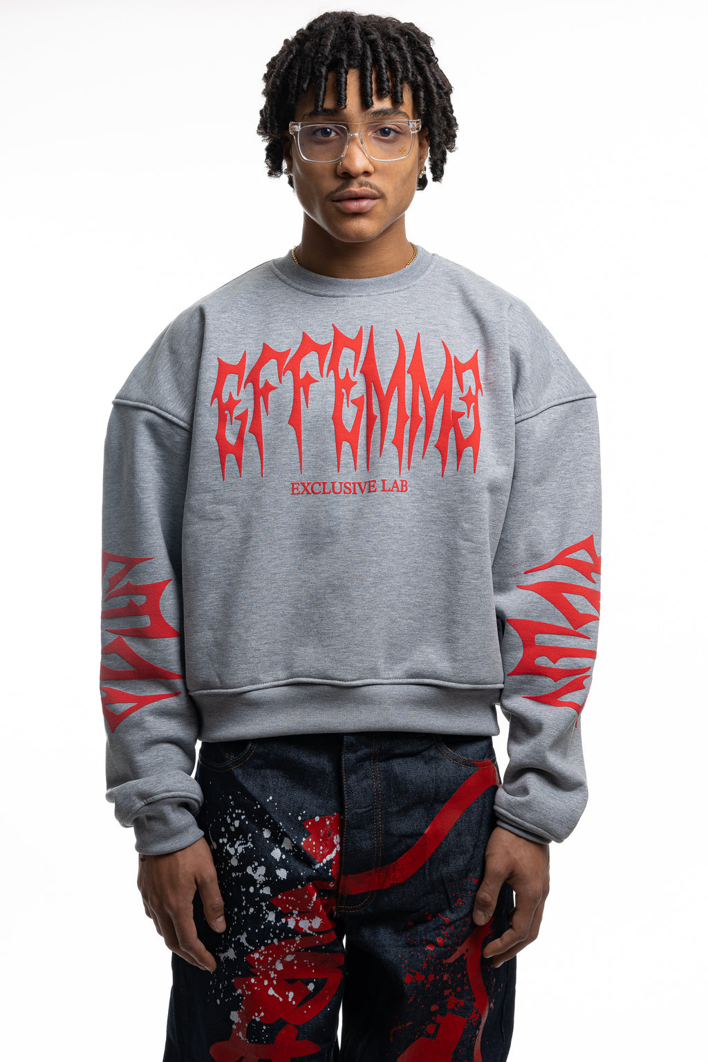 Crewneck Star Light Grey