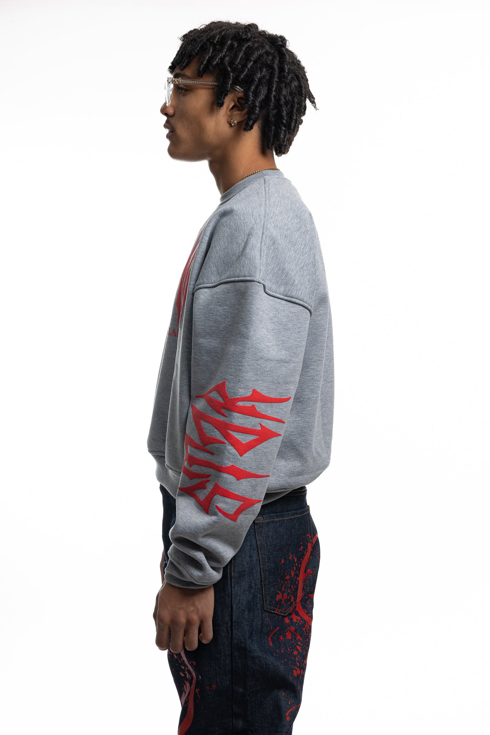 Crewneck Star Light Grey