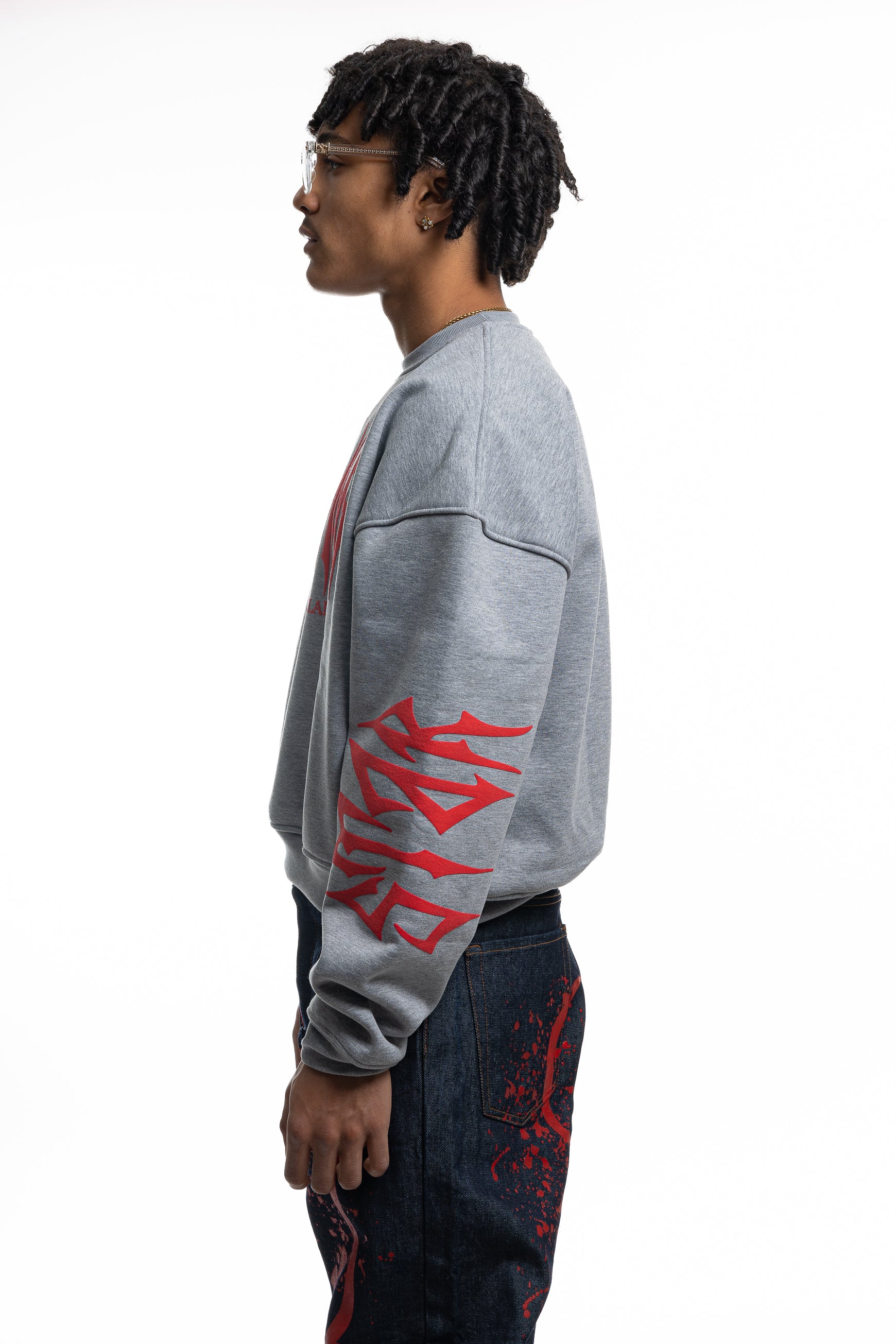 Crewneck Star Light Grey