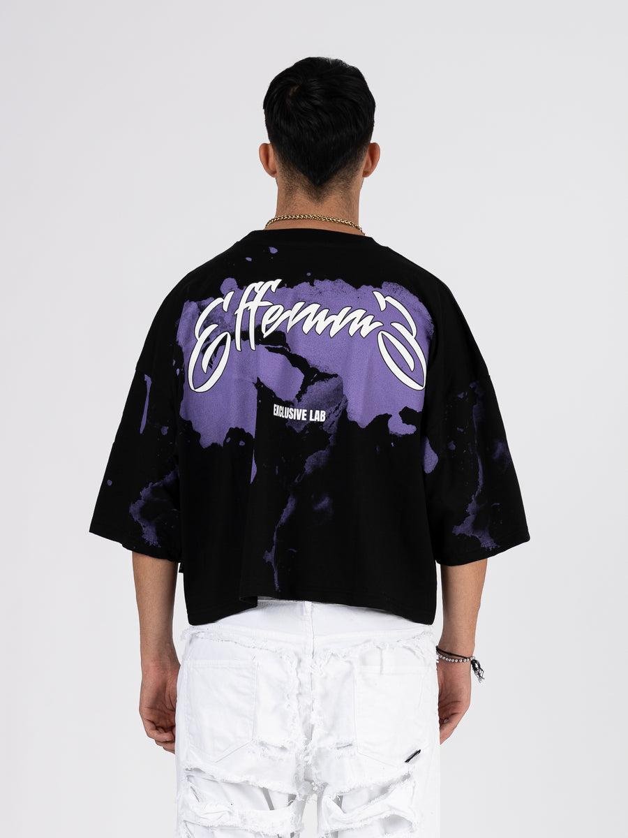 Camiseta Spray Logo Negro