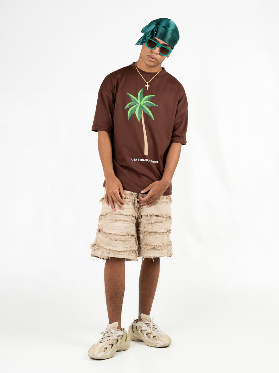 Camiseta Palma Marrón