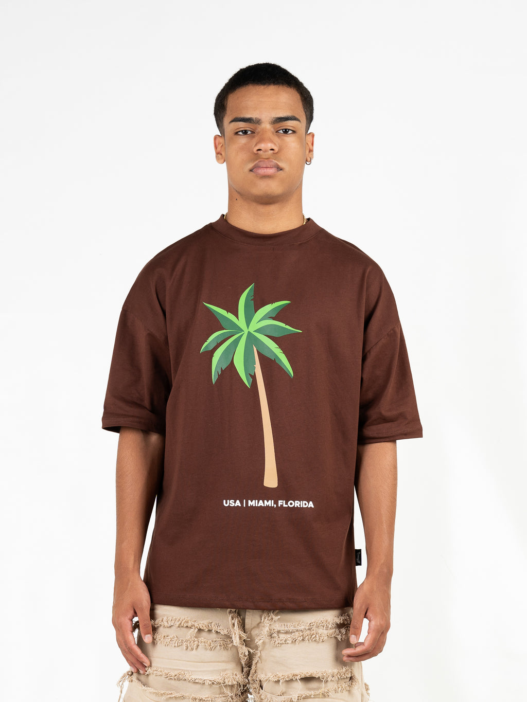Camiseta Palma Marrón