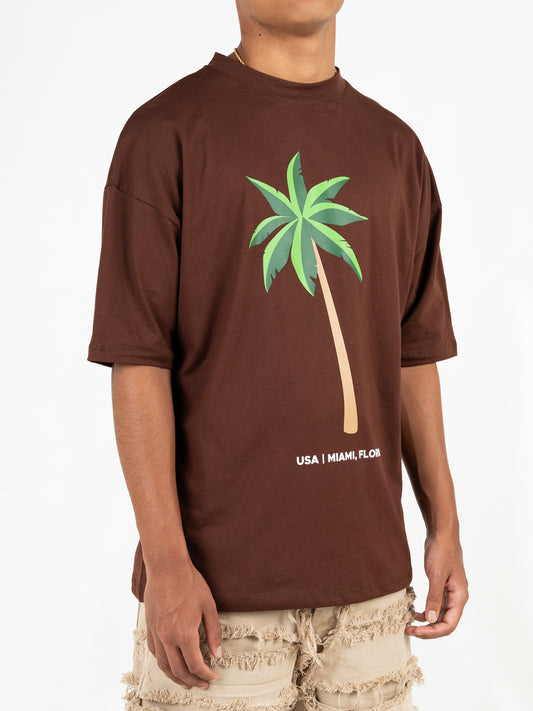 Camiseta Palma Marrón