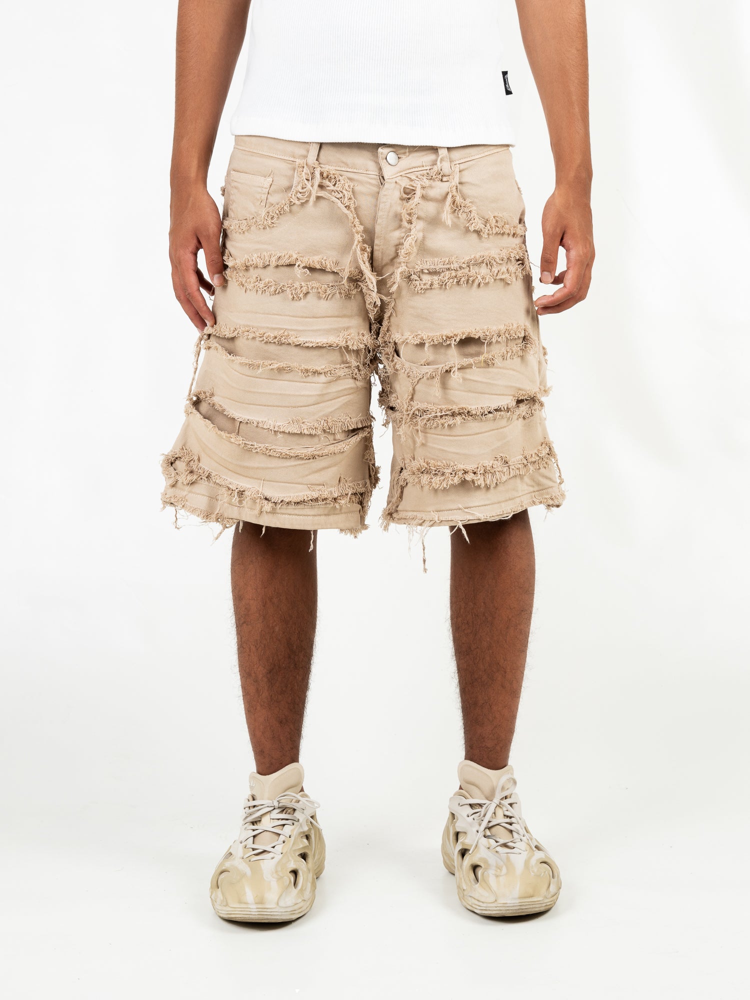 Bermuda Double Denim Cream Effemme Exclusive Lab