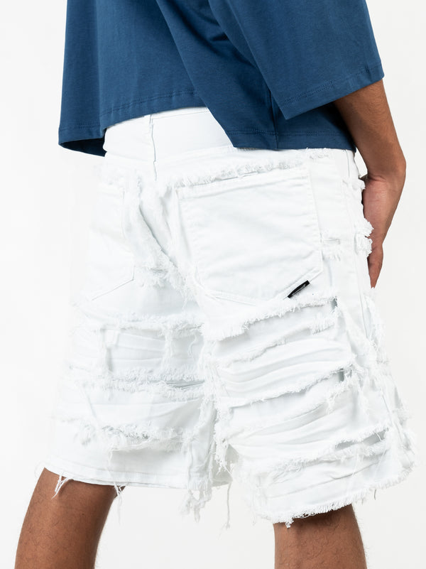 Bermuda Double Denim White