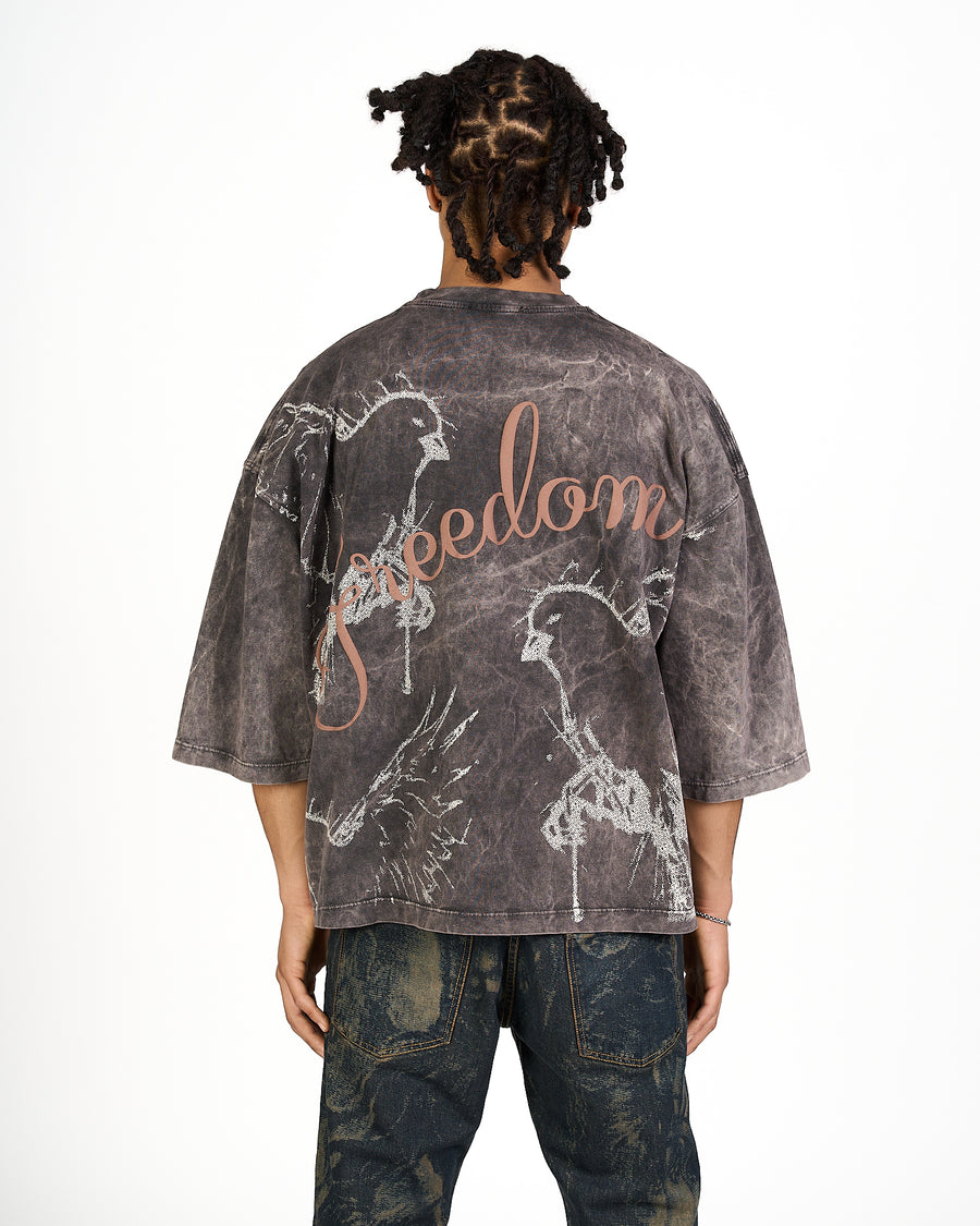 Tee Freedom Grey