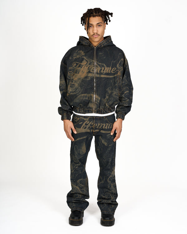 Skull Denim Pant