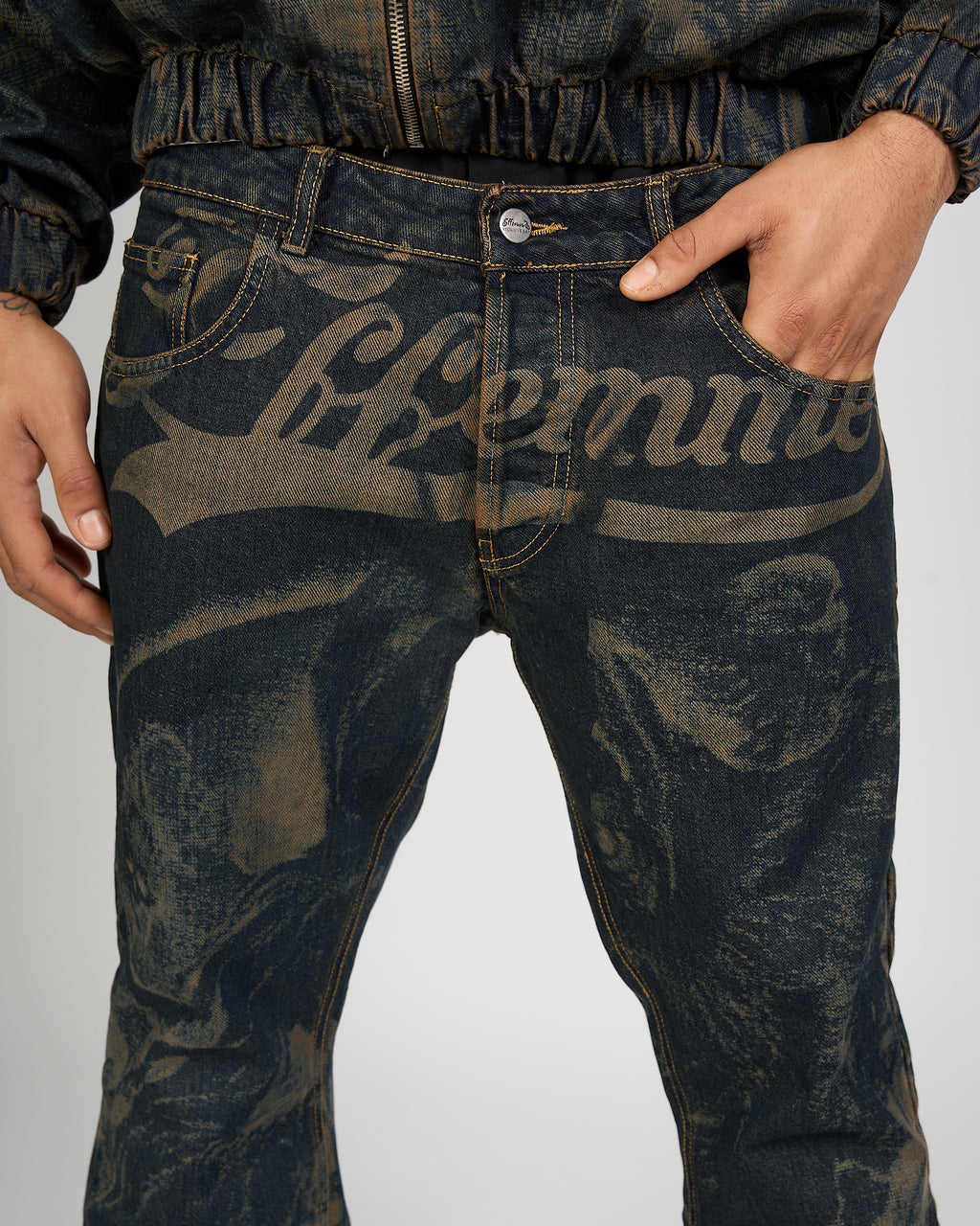 Skull Denim Pant