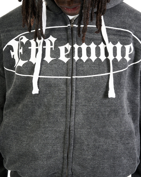 Track Suite Zipper Dark Grey