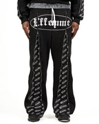 Track Suite Zipper Black Fabric