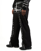Track Suite Zipper Black Fabric