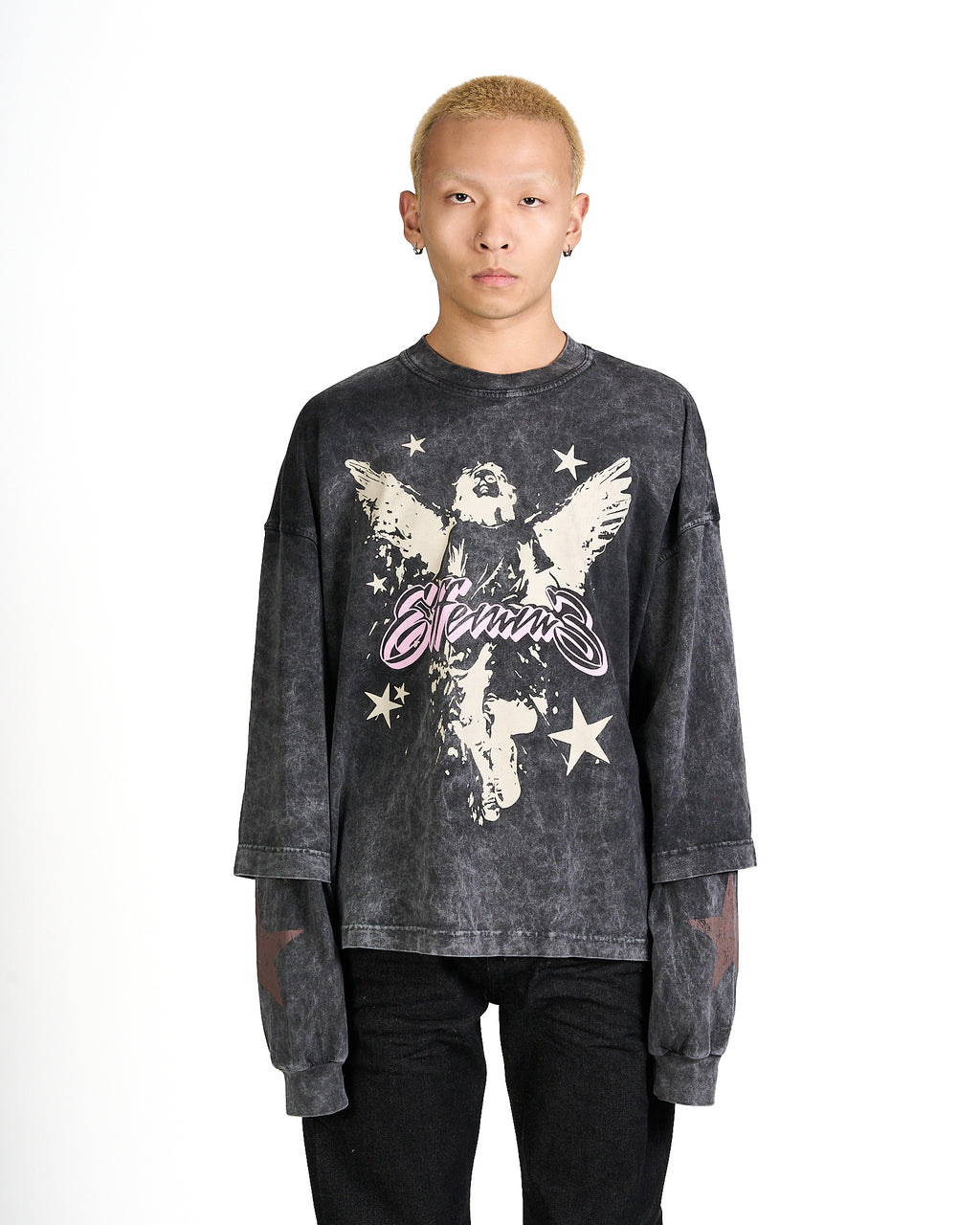 Longsleeve Angels Blk