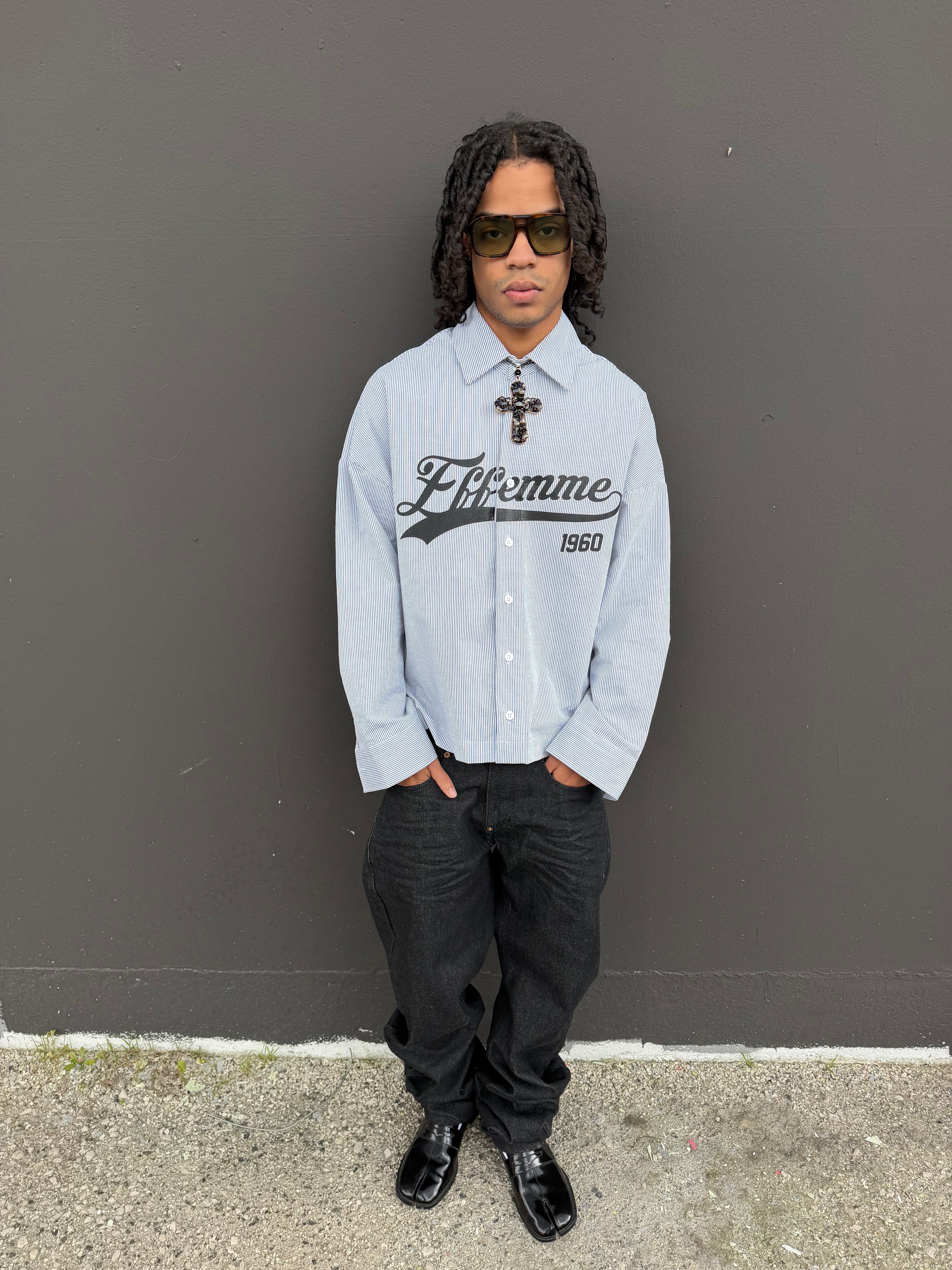 Shirt college 1960 Vintage Black