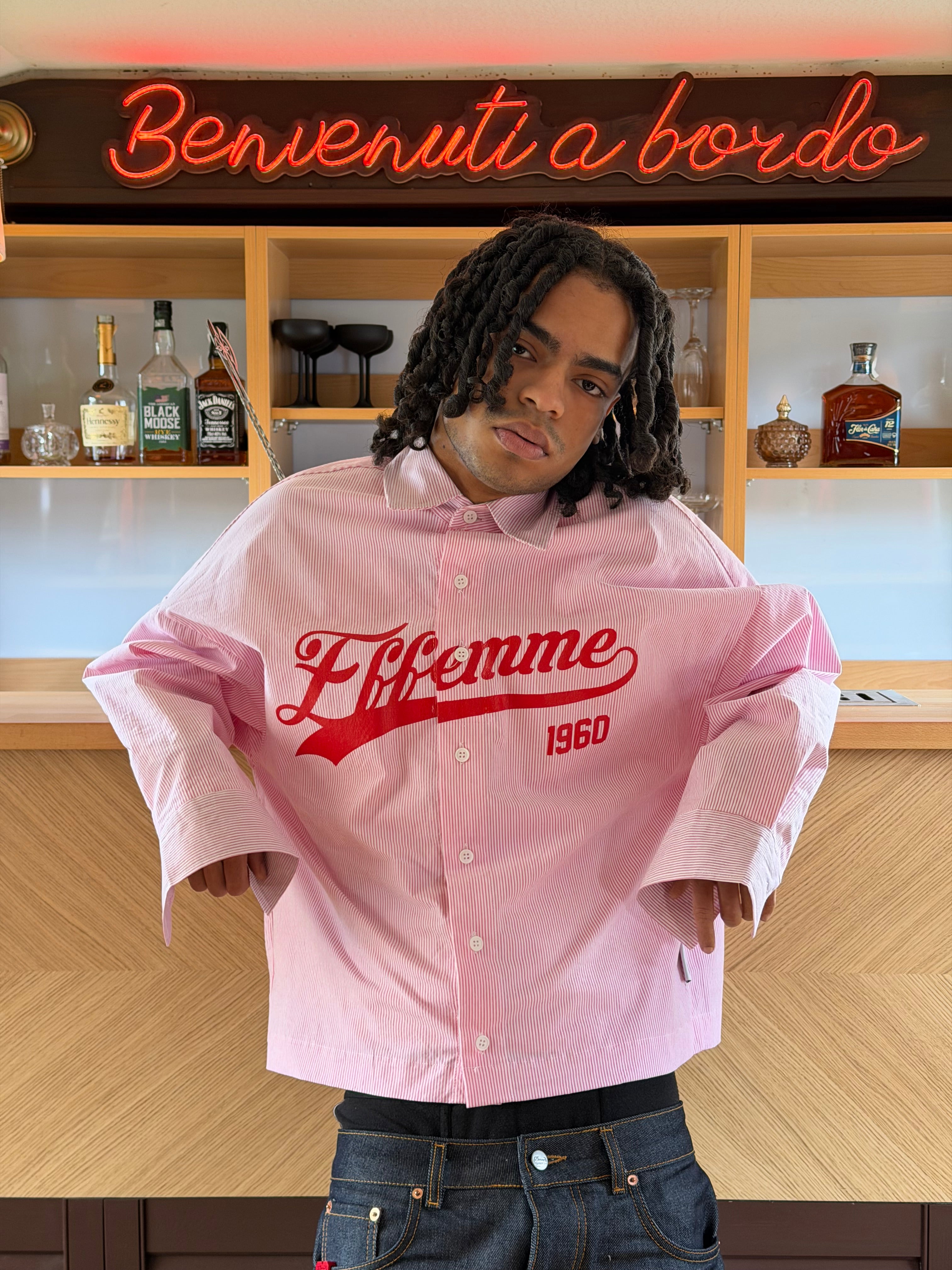 Shirt college 1960 Rose Pink